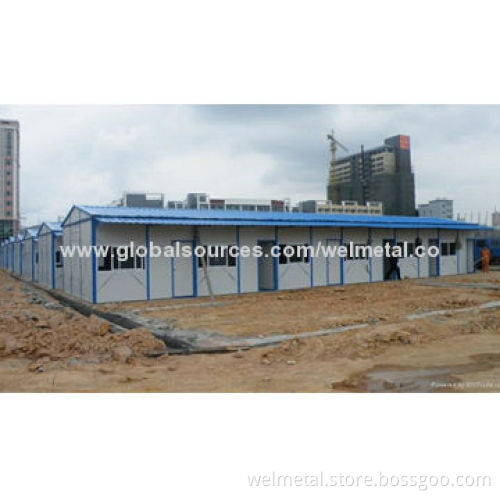 Easy assemble prefab dormitory house on site